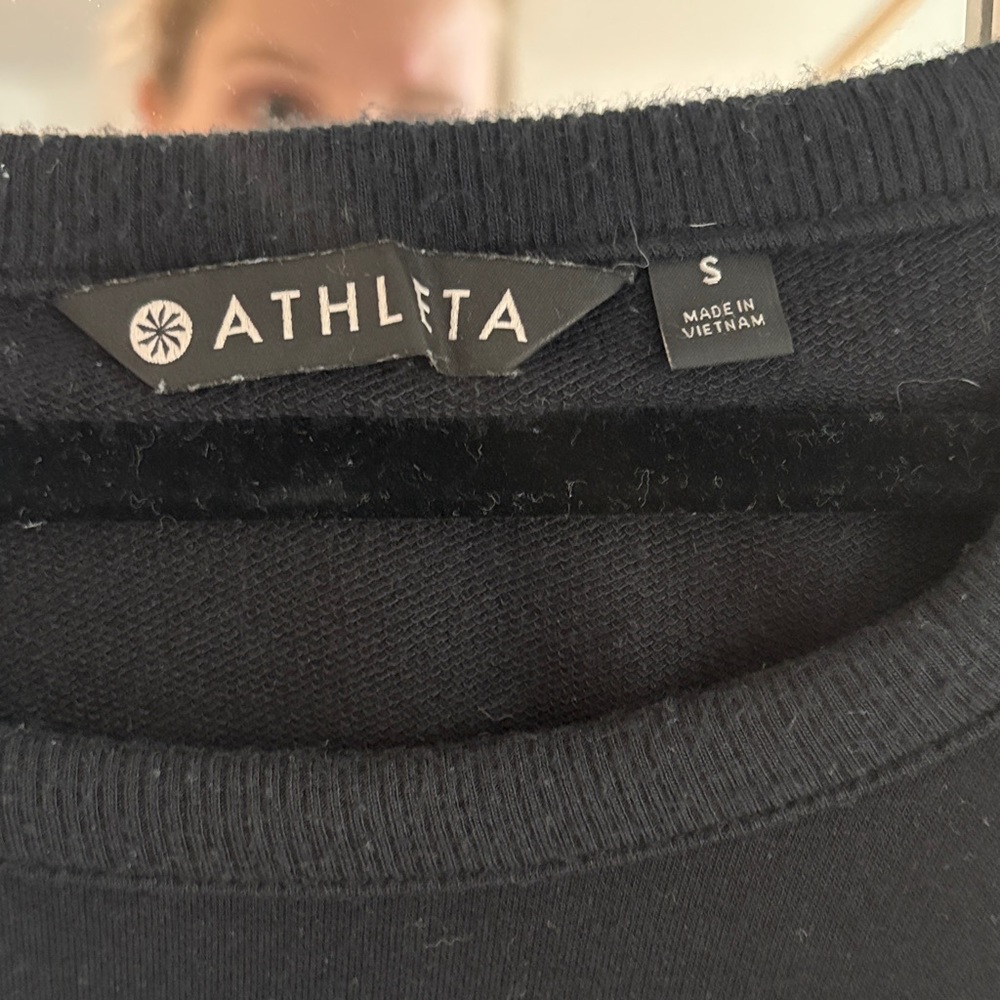 Athleta Black Cut-Out Long Sleeve Top - Picture 2 of 5